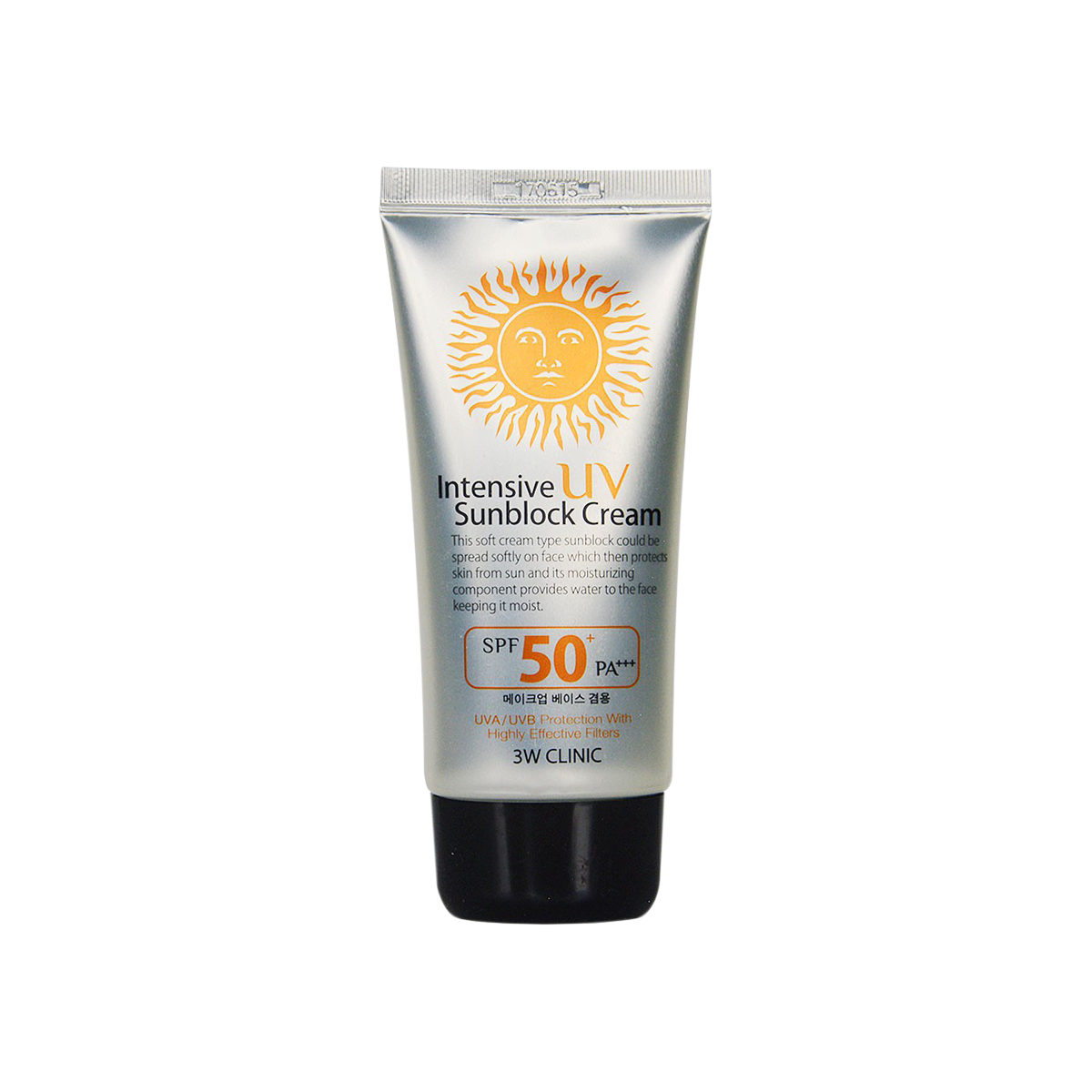 3W Clinic Intensive Uv Sunblock Cream Spf 50 Pa+++ 70ml