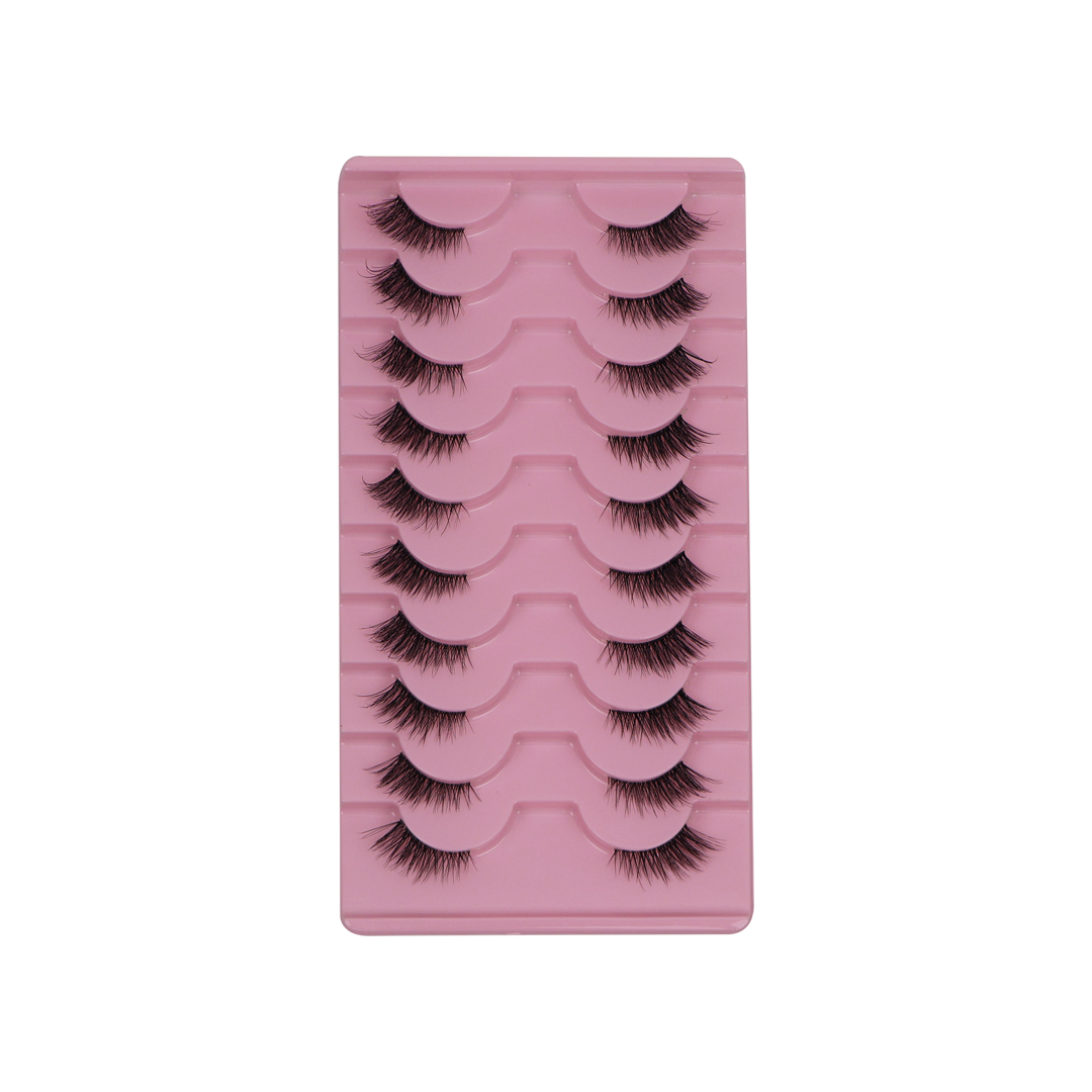 10 Pairs Eyelash Set - 7664