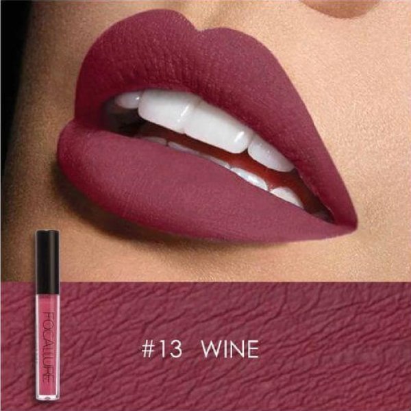 Focallure Waterproof Matte Liquid Lipstick 13 Wine (Fa24)