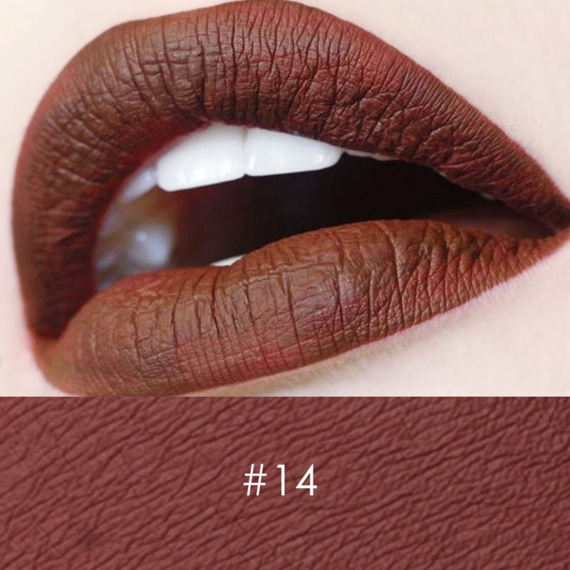 Focallure Waterproof Matte Liquid Lipstick 14 Deep Chestnut (Fa24)