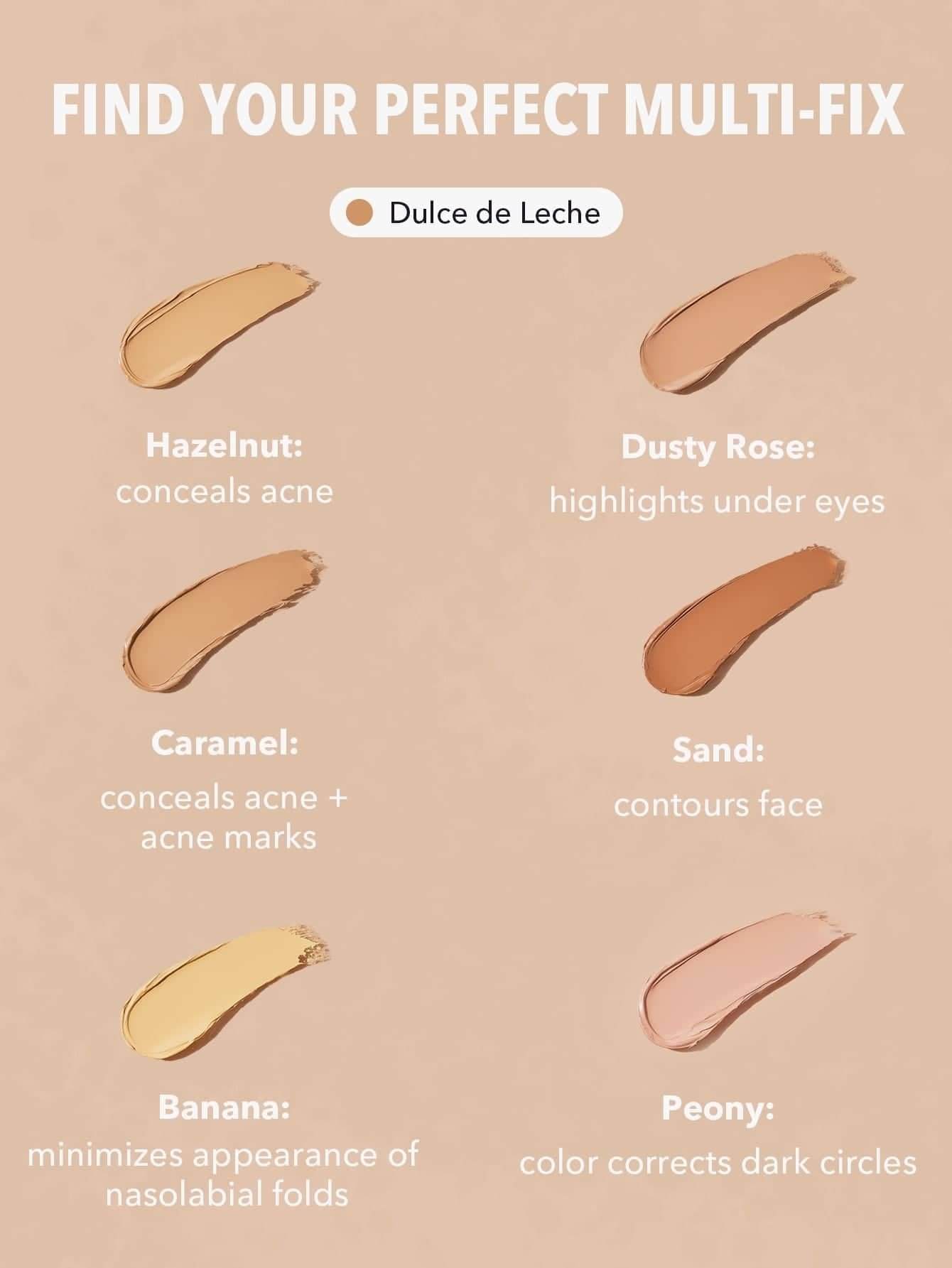 Sheglam Multi-Fix Concealer and Color Corrector 9g - Dulce de Leche