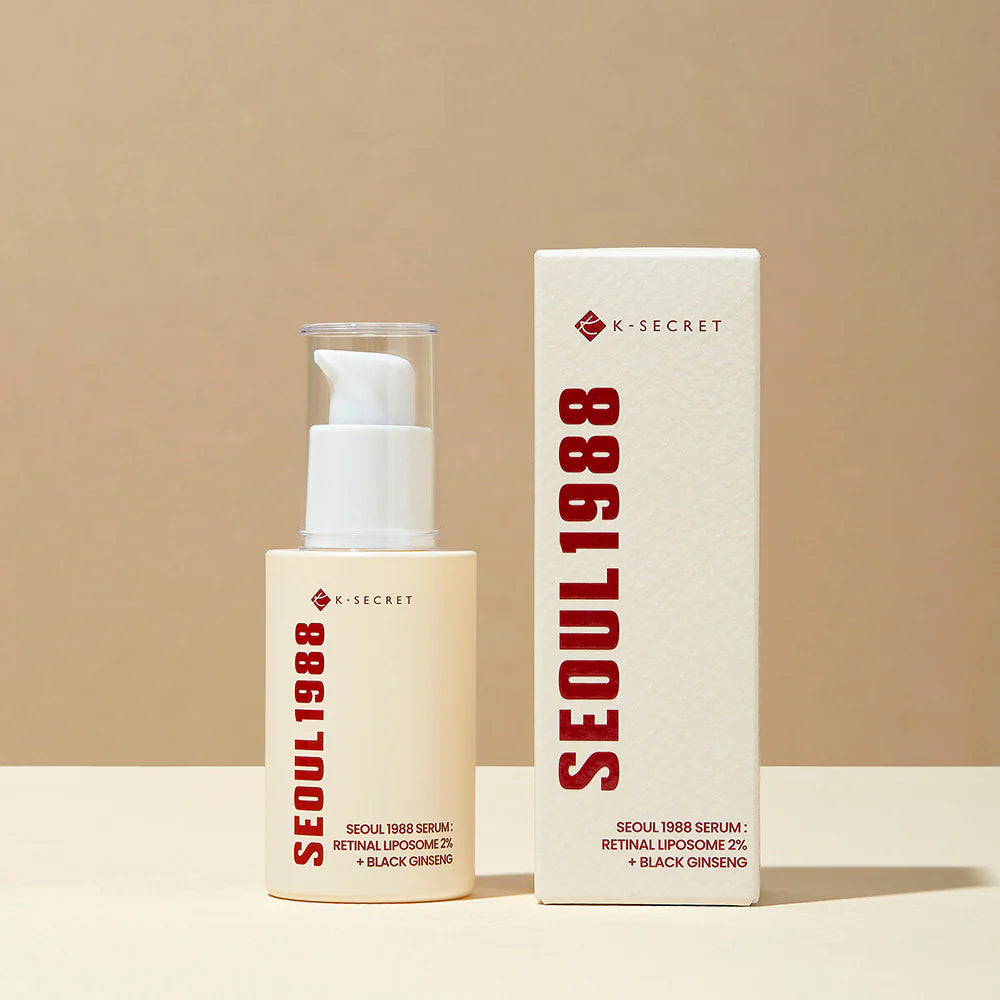K-Secret Seoul 1988 Serum: Retinal Liposome 2% + Black Ginseng - 30ml