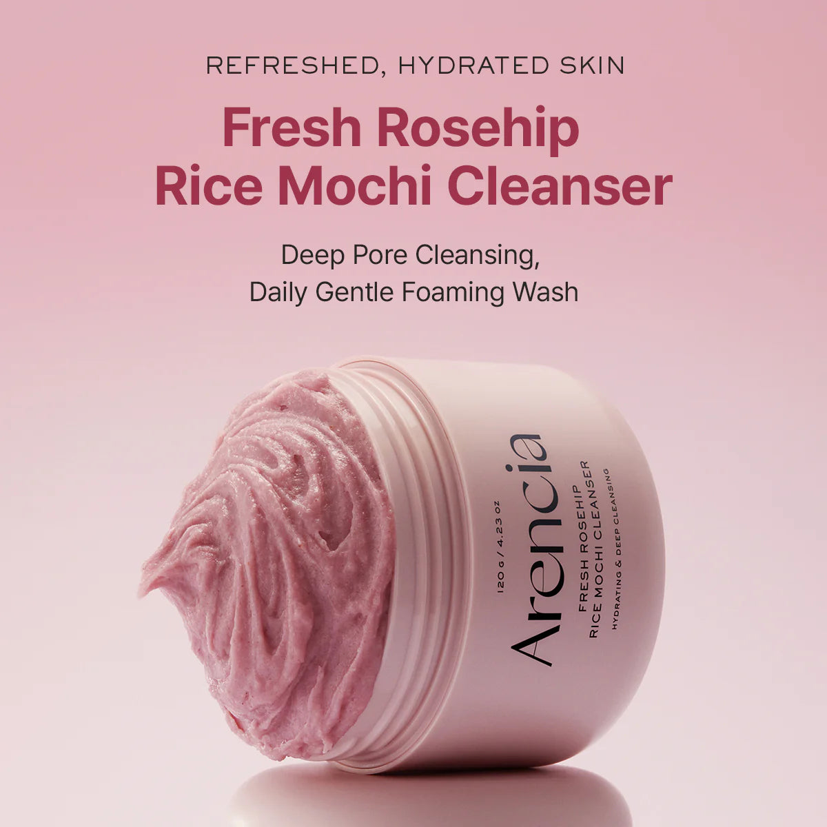 Arencia Fresh Rosehip Rice Mochi Cleanser - 120g