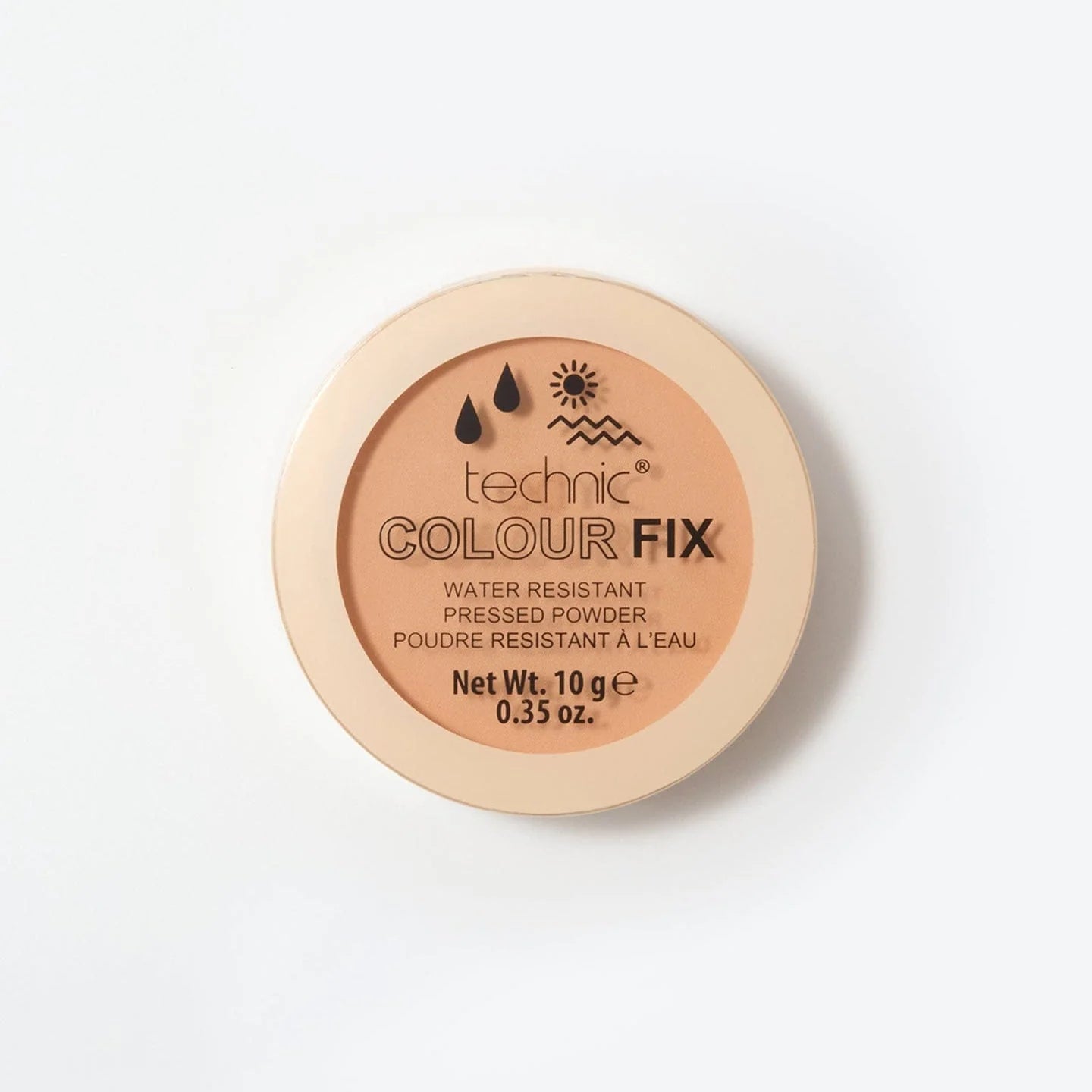 Technic Colour Fix Water Resistant Pressed Powder - Hazelnut 10g