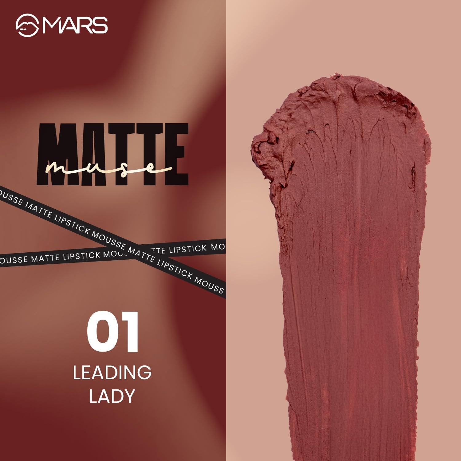 MARS Matte Muse Mousse Lipstick 3ml – 01 Leading Lady