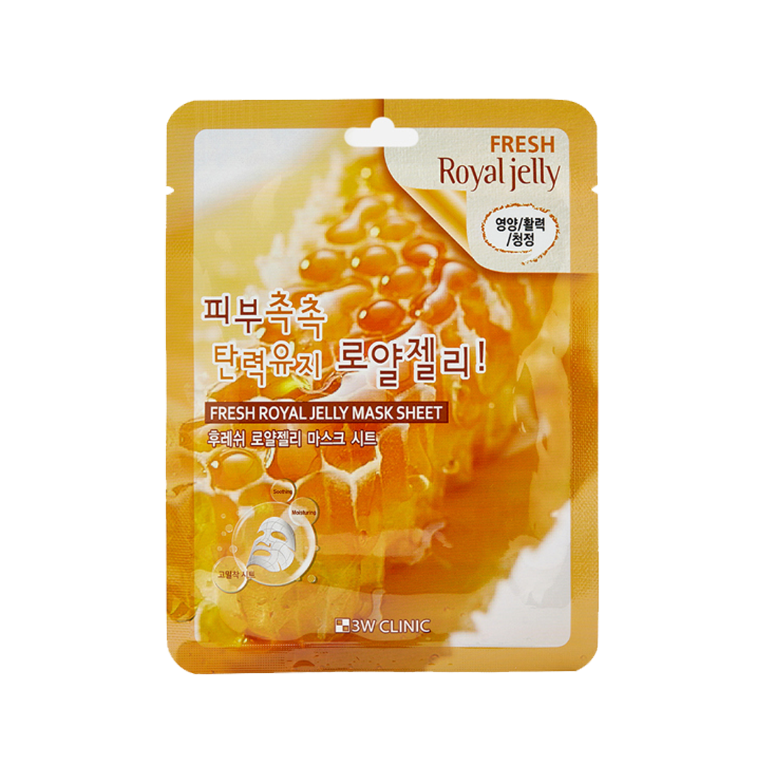 3W Clinic Fresh Royal Jelly Sheet Mask (Expiry : 08/01/2027)