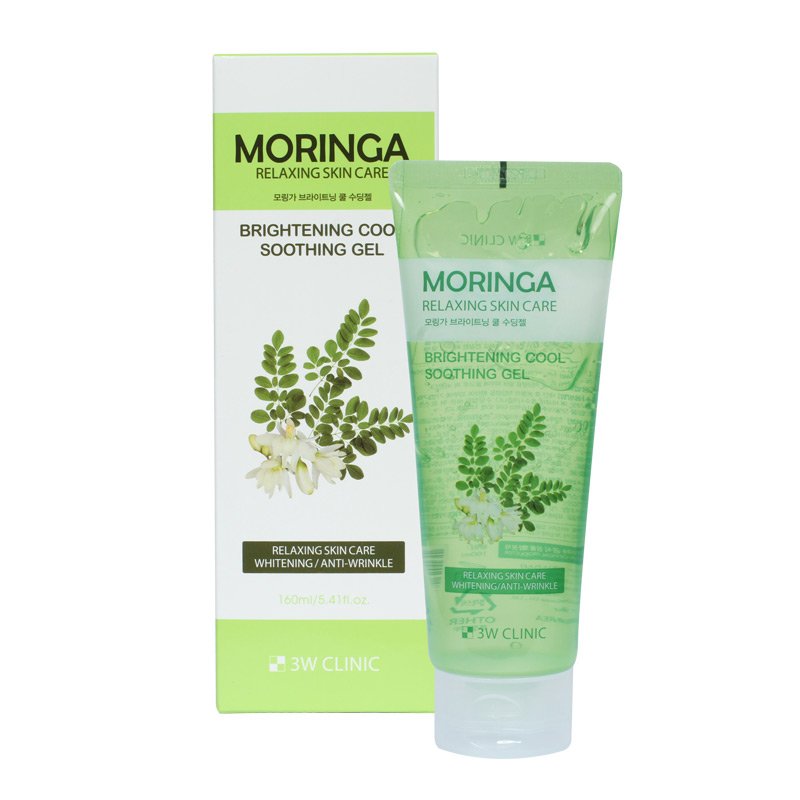 3W Clinic Moringa Brightening Cool Soothing Gel 160ml ( Expiry : 09/01/2027)