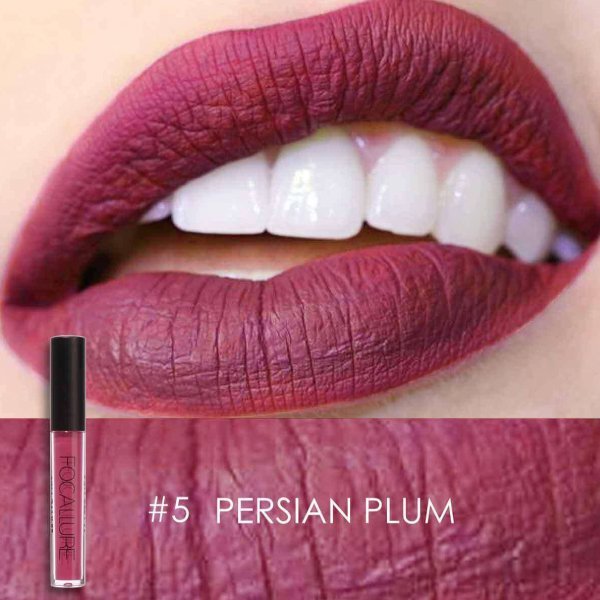 Focallure Waterproof Matte Liquid Lipstick 05 Persian Plum (Fa24)