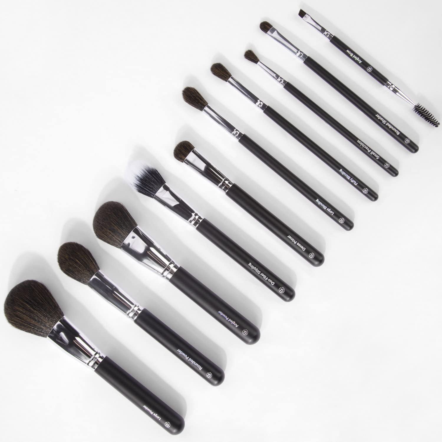 BH Cosmetics Ultimate Essentials 10pcs Face and Eye Brush Set with Bag
