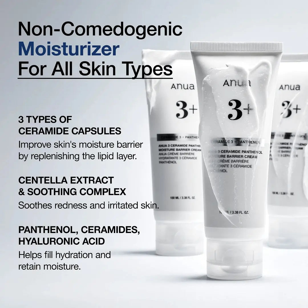 Anua 3+ Ceramide Panthenol Moisture Barrier Cream - 100ml