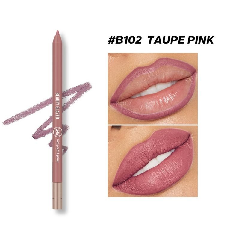 Beauty Glazed Lively Waterproof and Long Lasting Lip Liner - 102 Taupe Pink