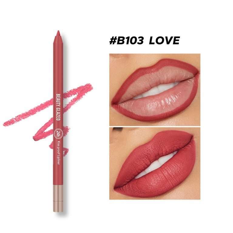 Beauty Glazed Lively Waterproof and Long Lasting Lip Liner - 103 Coral Cream