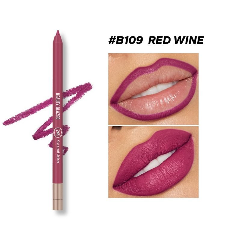 Beauty Glazed Lively Waterproof and Long Lasting Lip Liner - 109 Red Wine