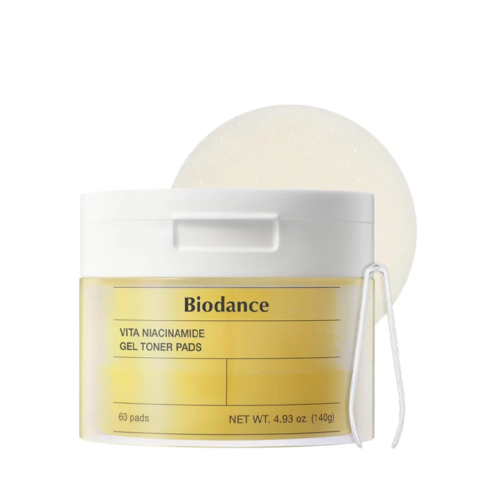 BIODANCE Vita Niacinamide Gel Toner Pads (60pcs) - 140g