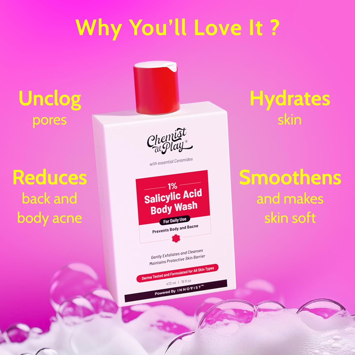 Chemist at Play 1% Salicylic Acid Body Wash - 236ml