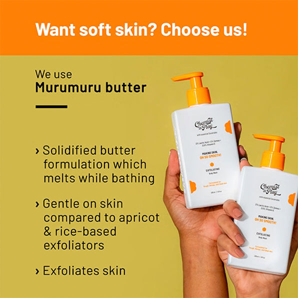 Chemist at Play Exfoliating Body Wash with 4% Lactic acid + Salicylic Acid + Vitamin E - 236ml