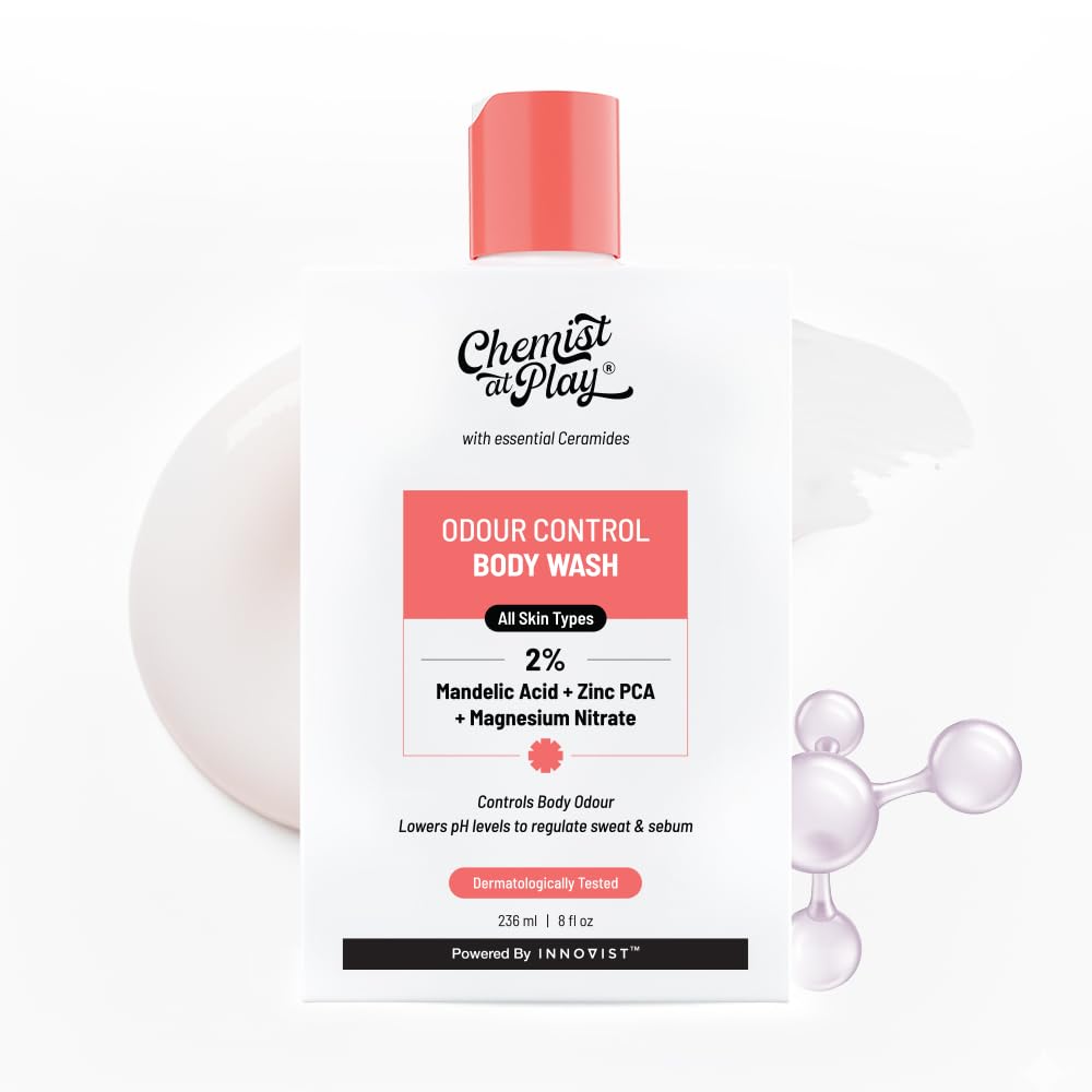 Chemist at Play Odor Control Body Wash with 2% Mandelic Acid + Zinc PCA + Magnesium Nitrate - 236ml