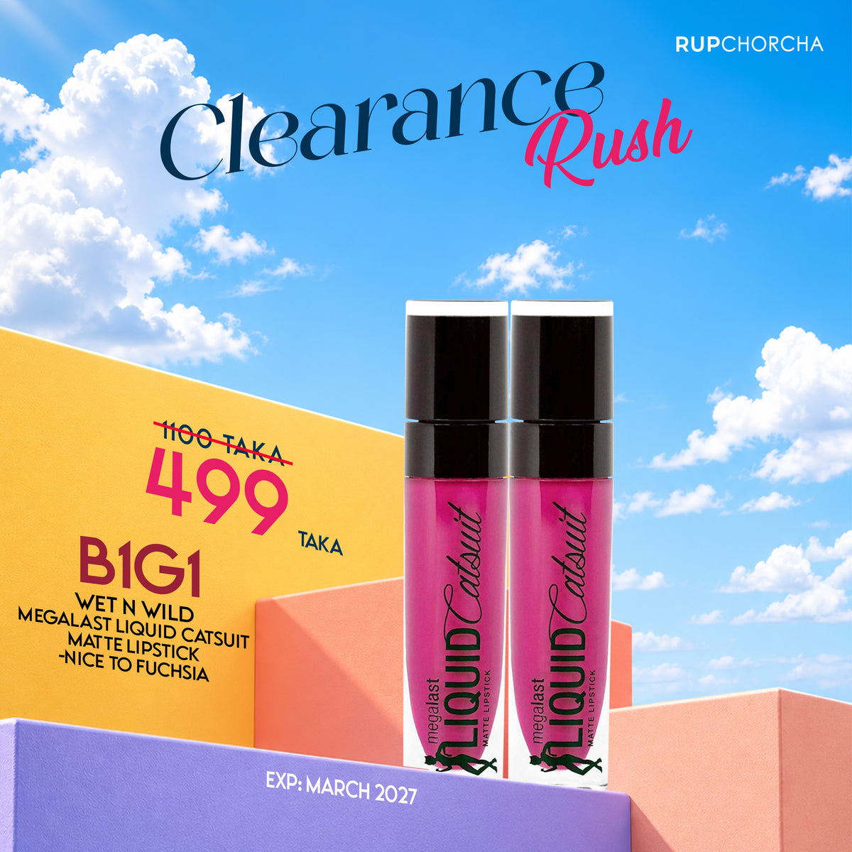 wet n wild MegaLast Liquid Catsuit Matte Lipstick – Nice To Fuchsia  (Buy 1 Get 1)(Expiry : 01/03/2027)