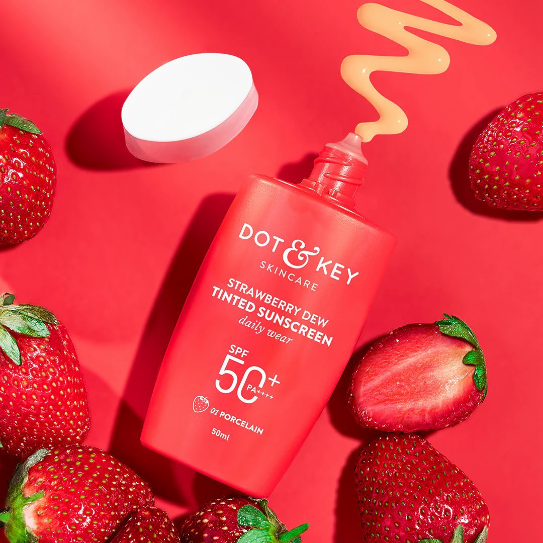 Dot and Key Strawberry Dew Tinted Sunscreen SPF 50+ 50ml - Porcelain