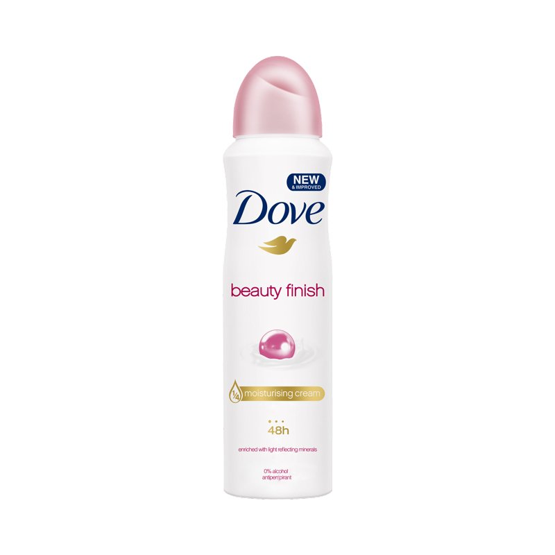 Dove Antiperspirant Deodorant Body Spray Beauty Finish 150ml