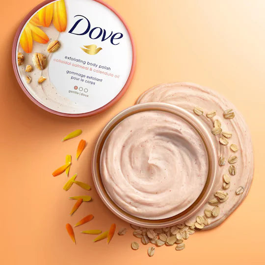 Dove Exfoliating Body Polish with Colloidal Oatmeal and Calendula Oil - 298g