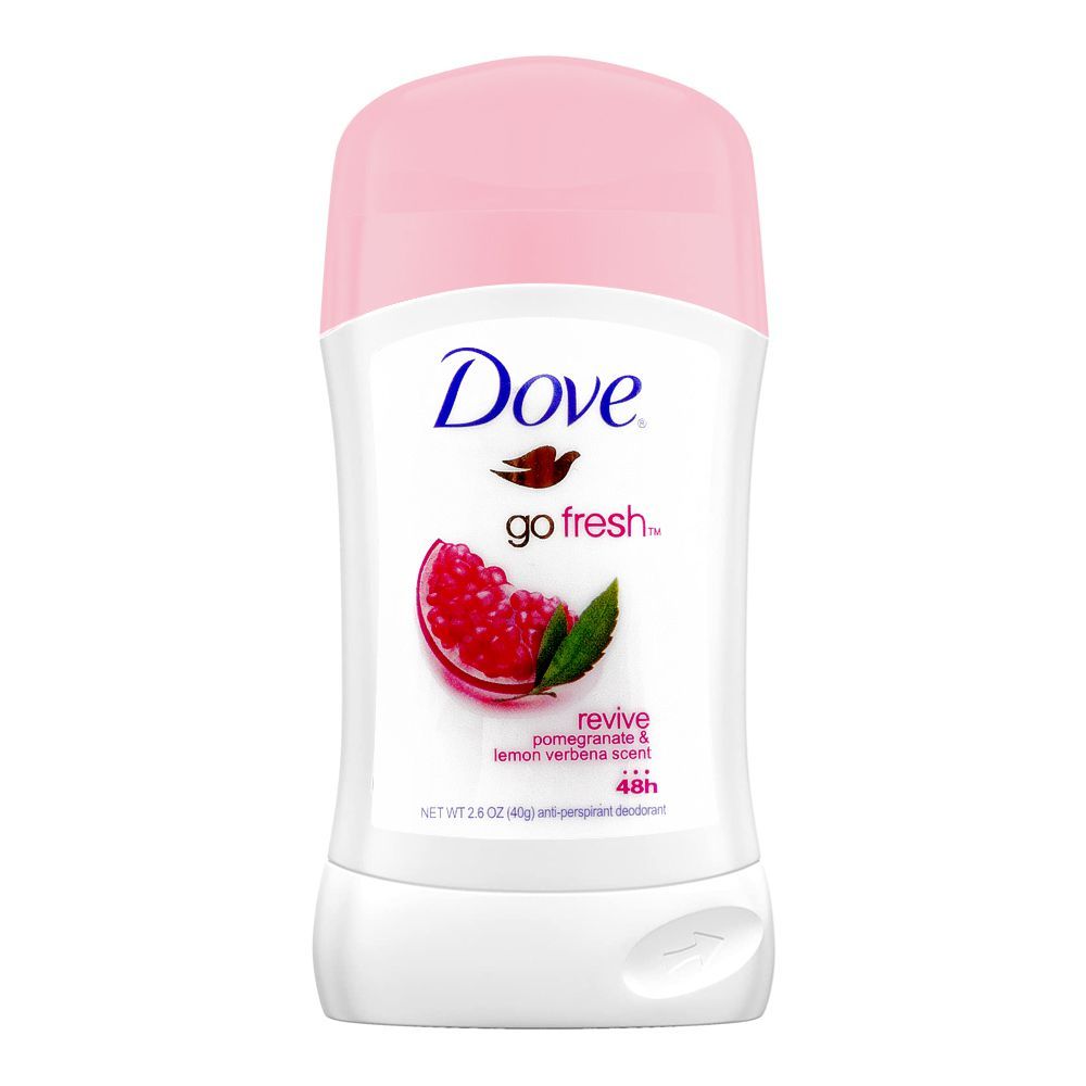 Dove Go Fresh Revive Pomegranate & Lemon Verbena 48h Anti-Perspirant Underarm Deodorant Stick - 40g