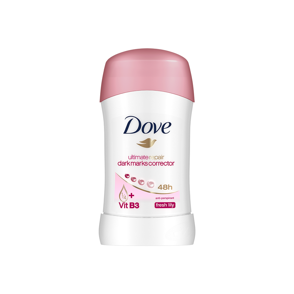 Dove Ultimate Repair Darkmarks Corrector Fresh Lily 48h Anti-Perspirant Underarm Deodorant Stick - 40g