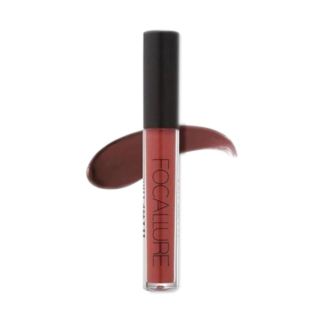Focallure Waterproof Matte Liquid Lipstick 14 Deep Chestnut (Fa24)