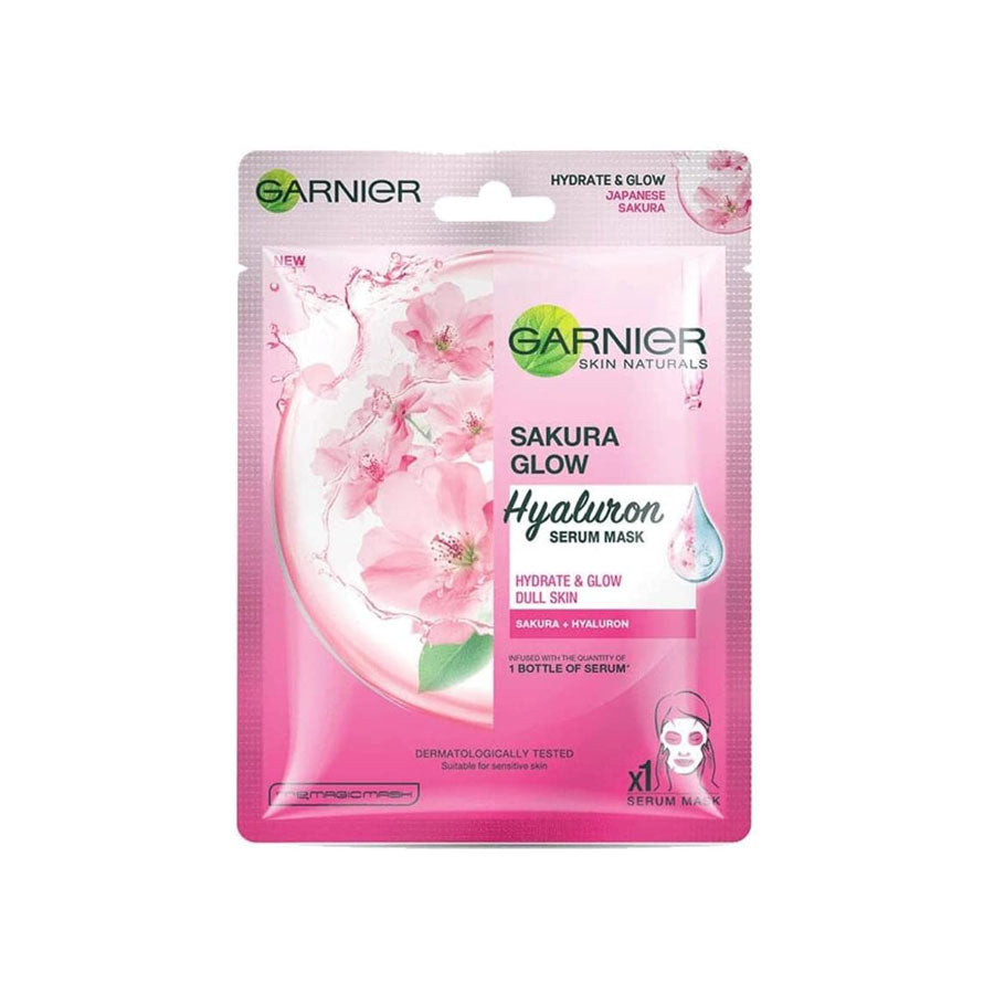 Garnier Sakura Glow Hyaluron Serum Mask - 28gm