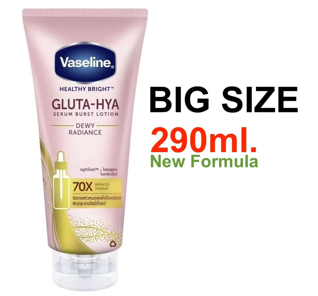 Vaseline Healthy Bright Gluta-Hya Dewy Radiance Serum Burst Lotion 290ml