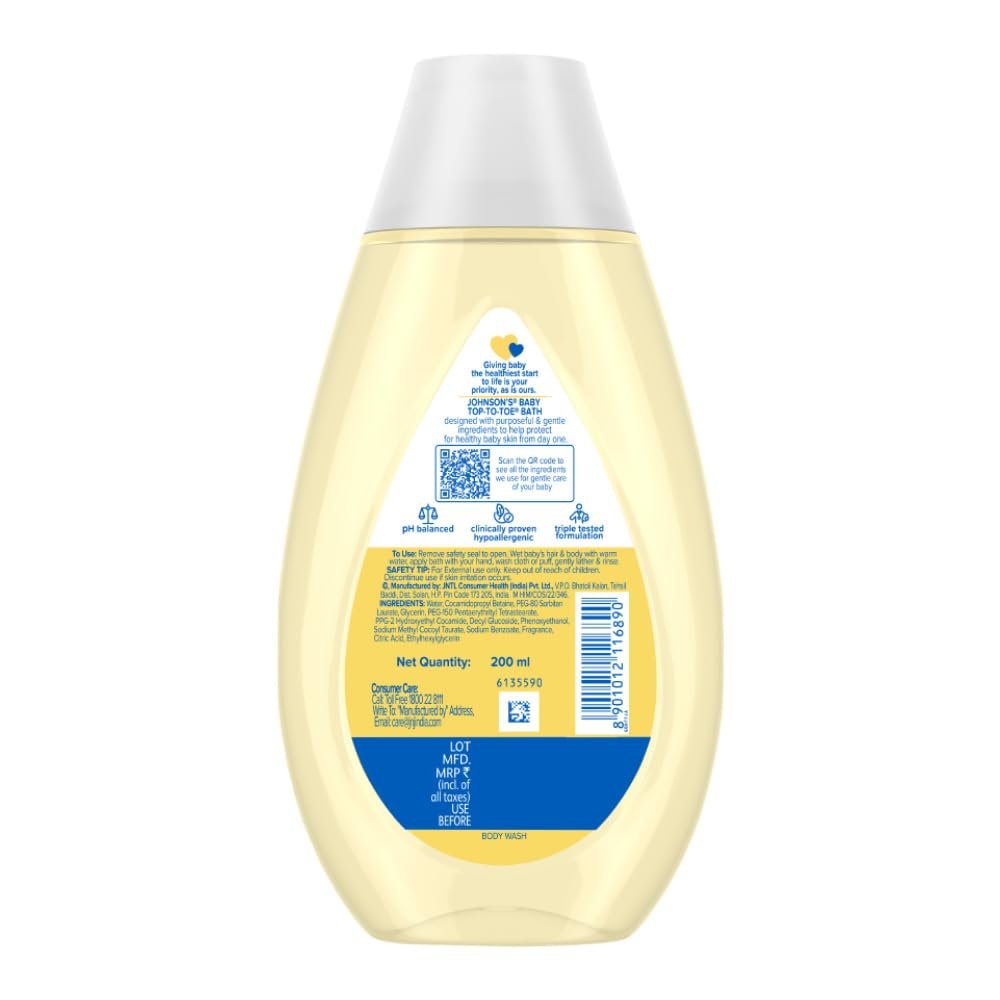 Johnson's Baby Top-to-Toe Bath 200ml
