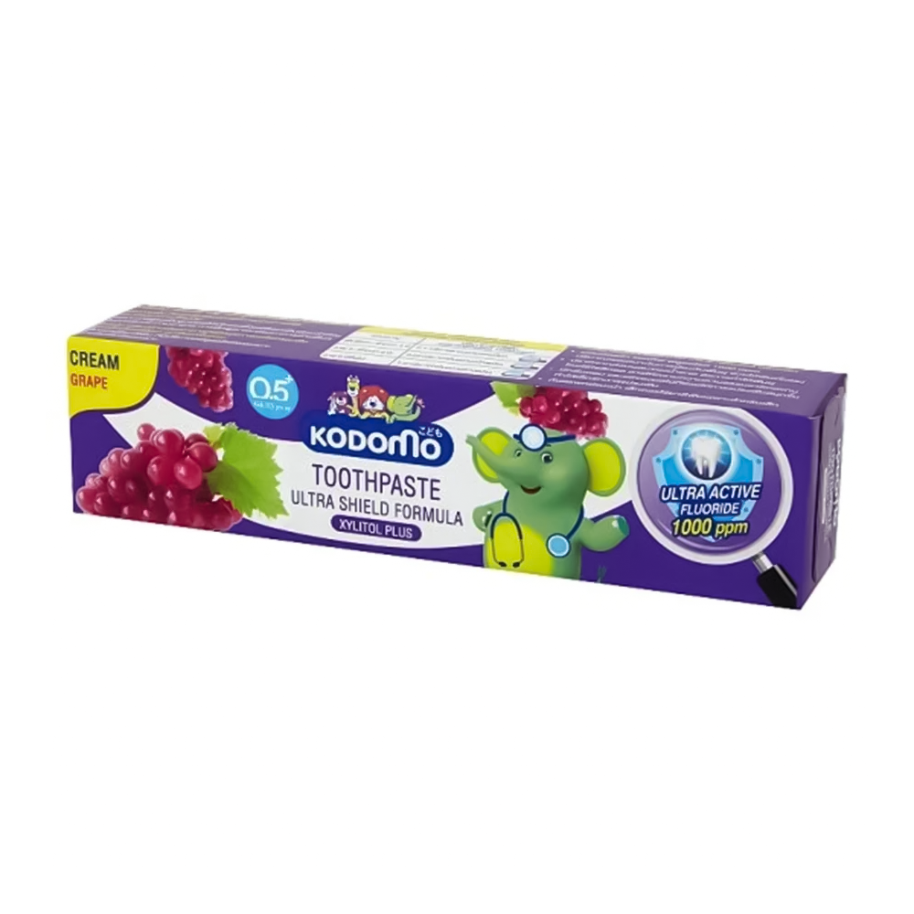 Kodomo Grape Cream Ultra Shield Formula Toothpaste for Kids (0.5+ Years) - 65g