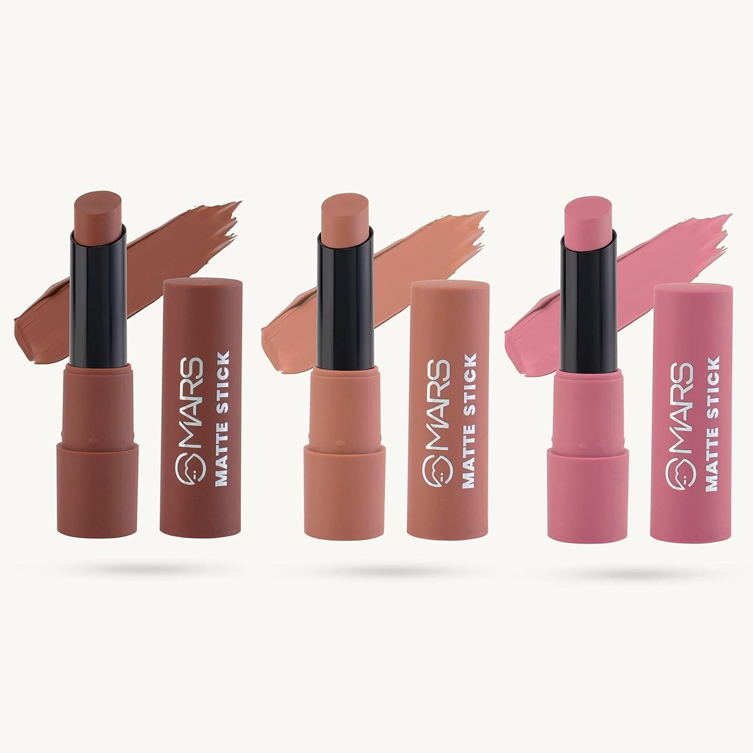 MARS 3 Matte Box Lipstick Set – Blushed Nudes 05