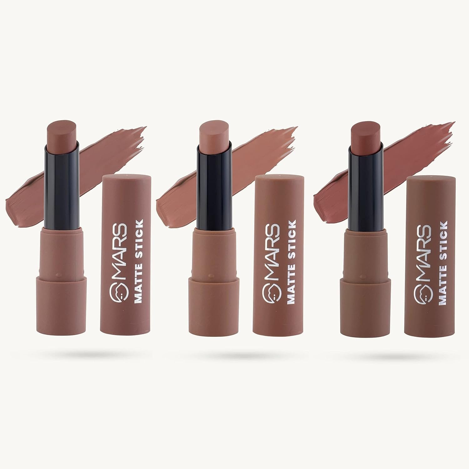 MARS 3 Matte Box Lipstick Set – Browns 04