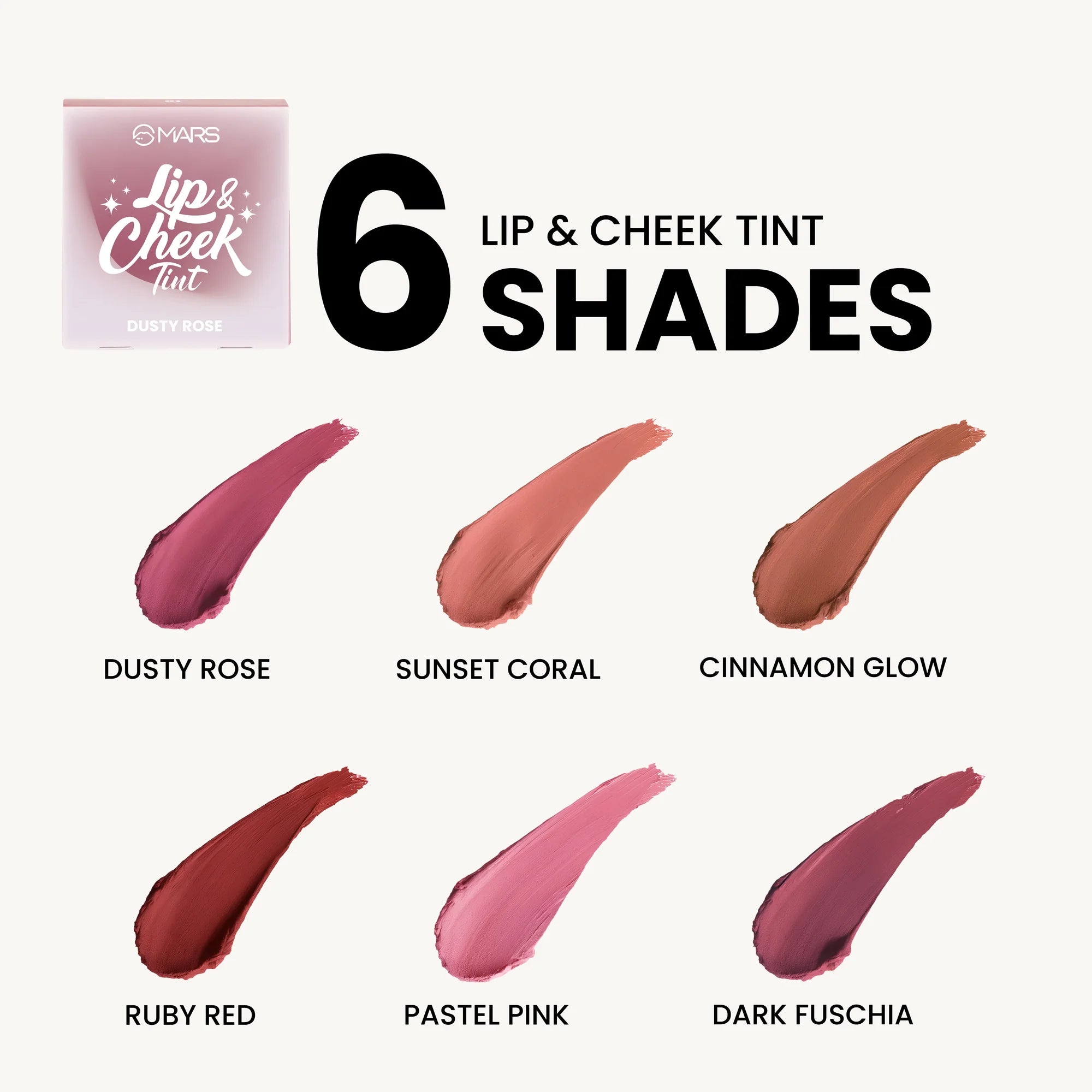 MARS Lip and Cheek Tint 2.8g - Ruby Red 04
