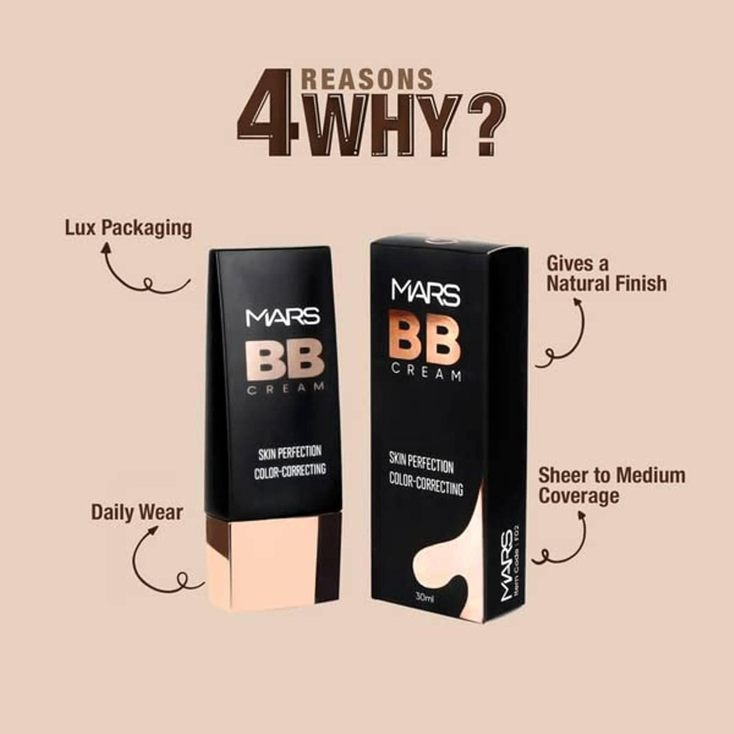 MARS Skin Perfection Color-Correcting BB Cream 30ml - 01 Fair