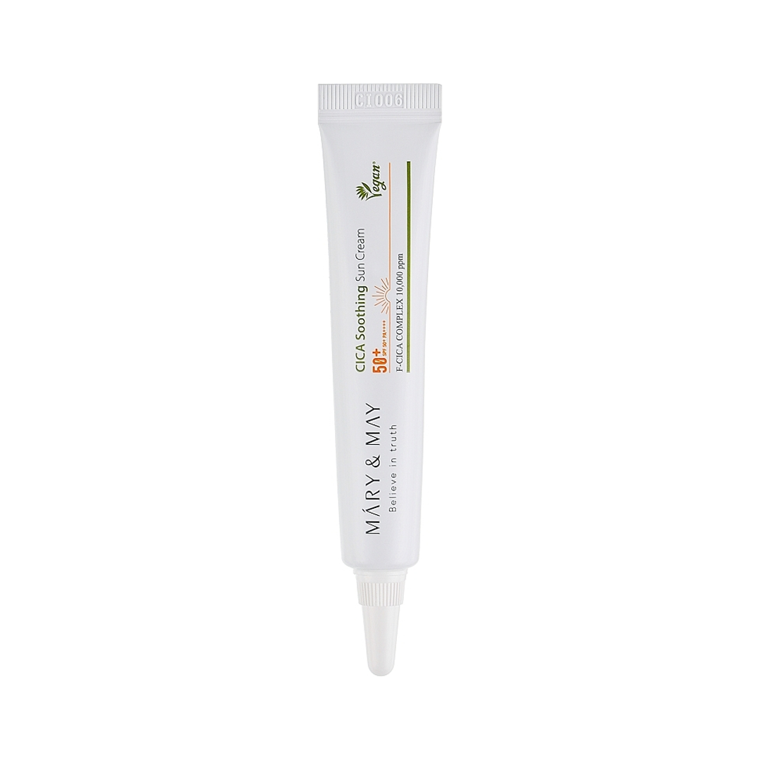 Mary &  May Vegan CICA Soothing Sun Cream SPF50+ PA++++ 12g (Expiry : 30/11/2026)