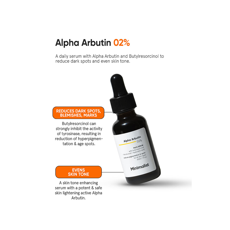 Minimalist Alpha Arbutin 2% Serum 30ml