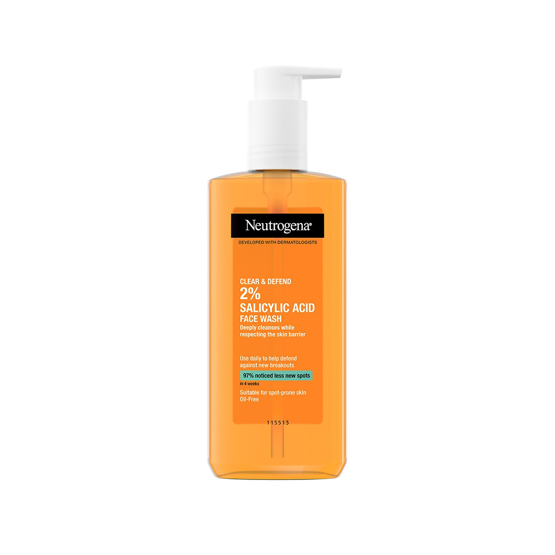 Neutrogena Clear and Defend 2% Salicylic Acid Face Wash- 200ml