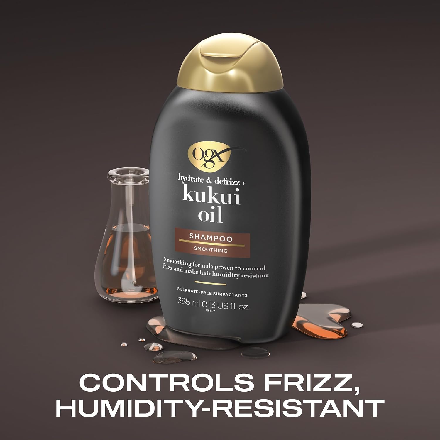 OGX Hydrate & Defrizz + Kukui Oil Conditioner - 385ml