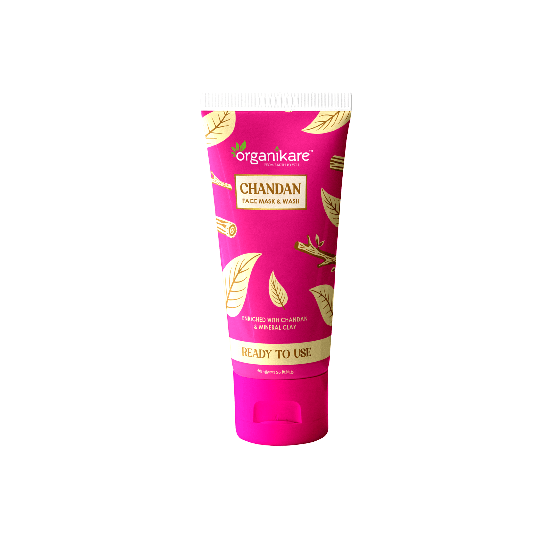 Organikare Chandan Face Mask and Wash 90 ml (Expiry : 31/08/2026)