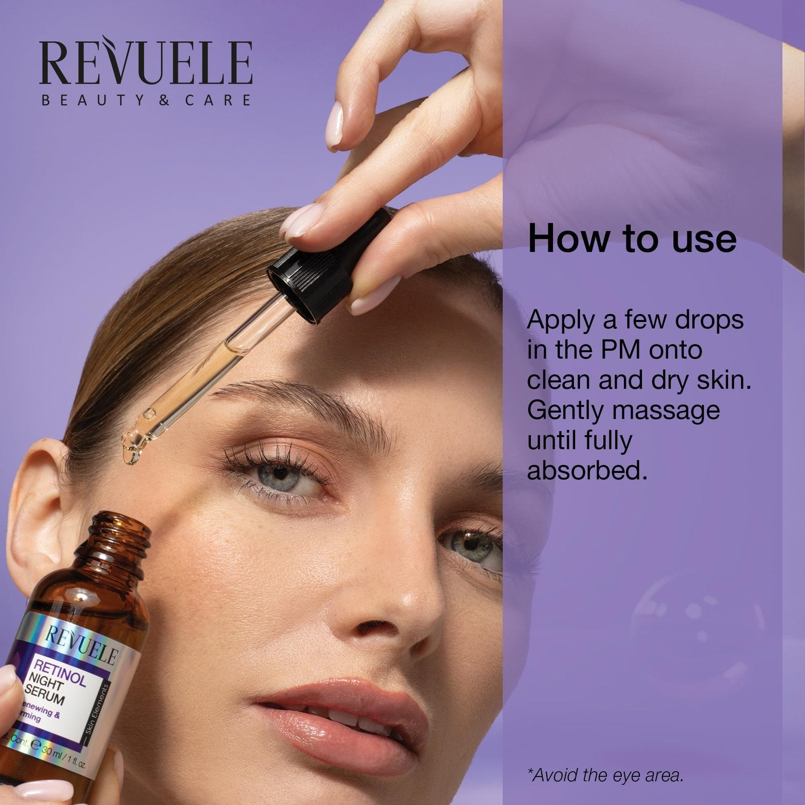 Revuele Retinol Night Serum Renewing and Firming Serum - 30ml