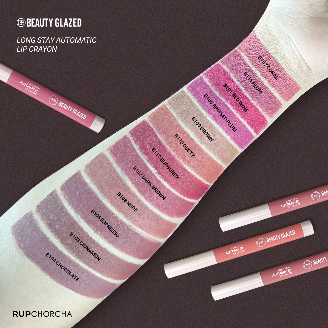 Beauty Glazed Long Stay Automatic Lip Crayon 1.35g - B106 Espresso