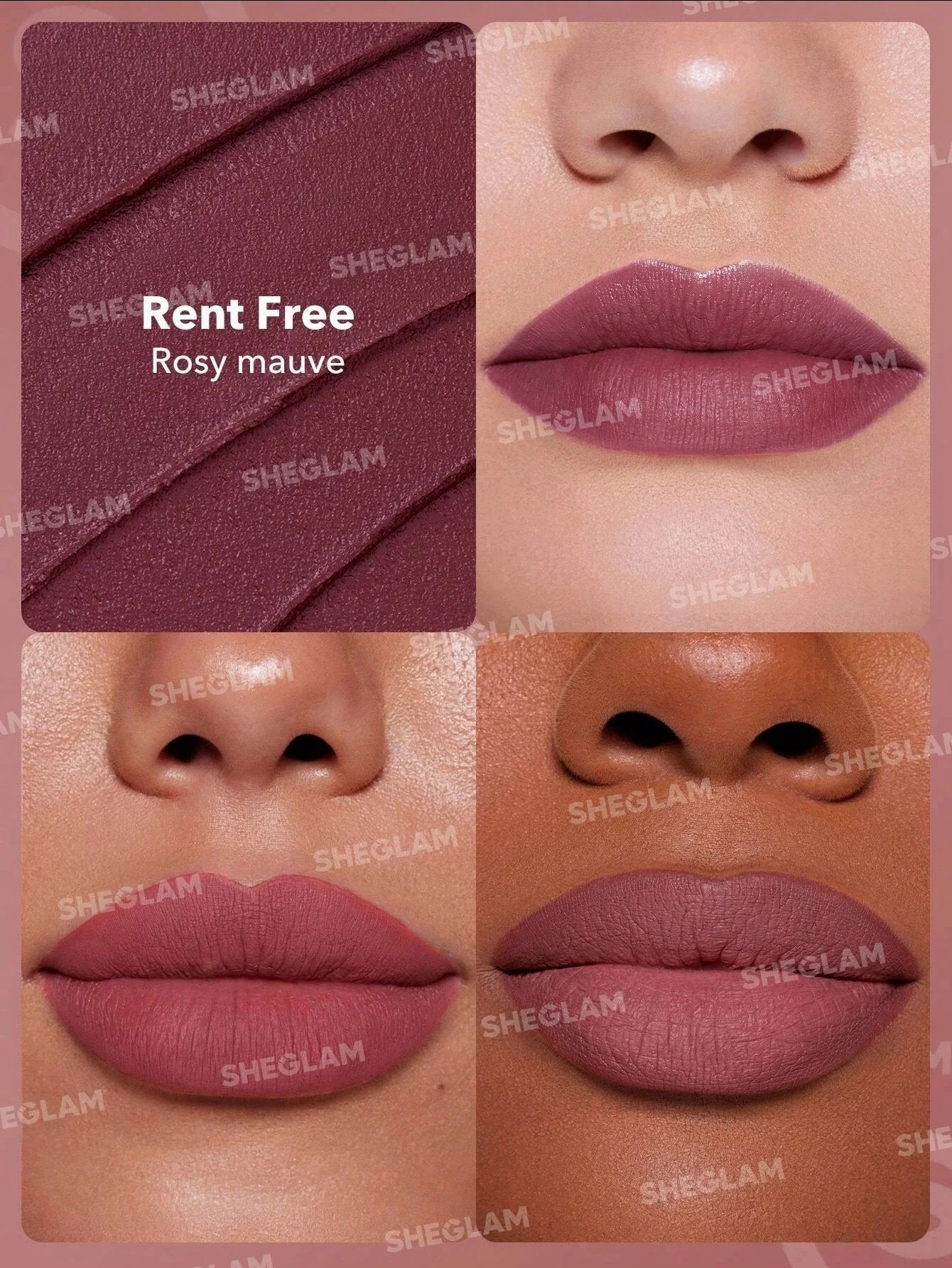 Sheglam Dynamatte Boom Long-lasting Matte Lipstick - Rent Free