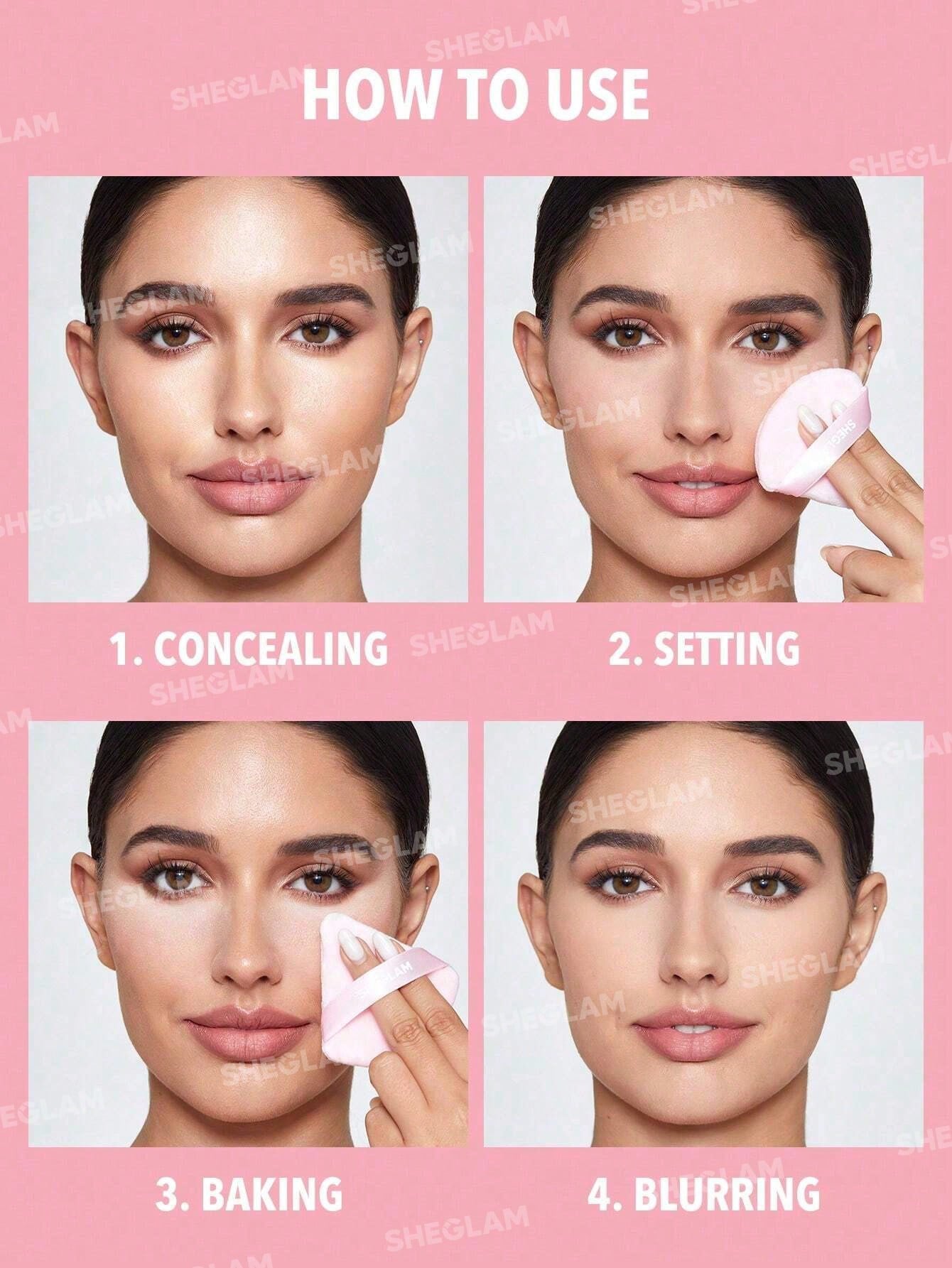 Sheglam Insta-Ready Powder Puff 3pcs