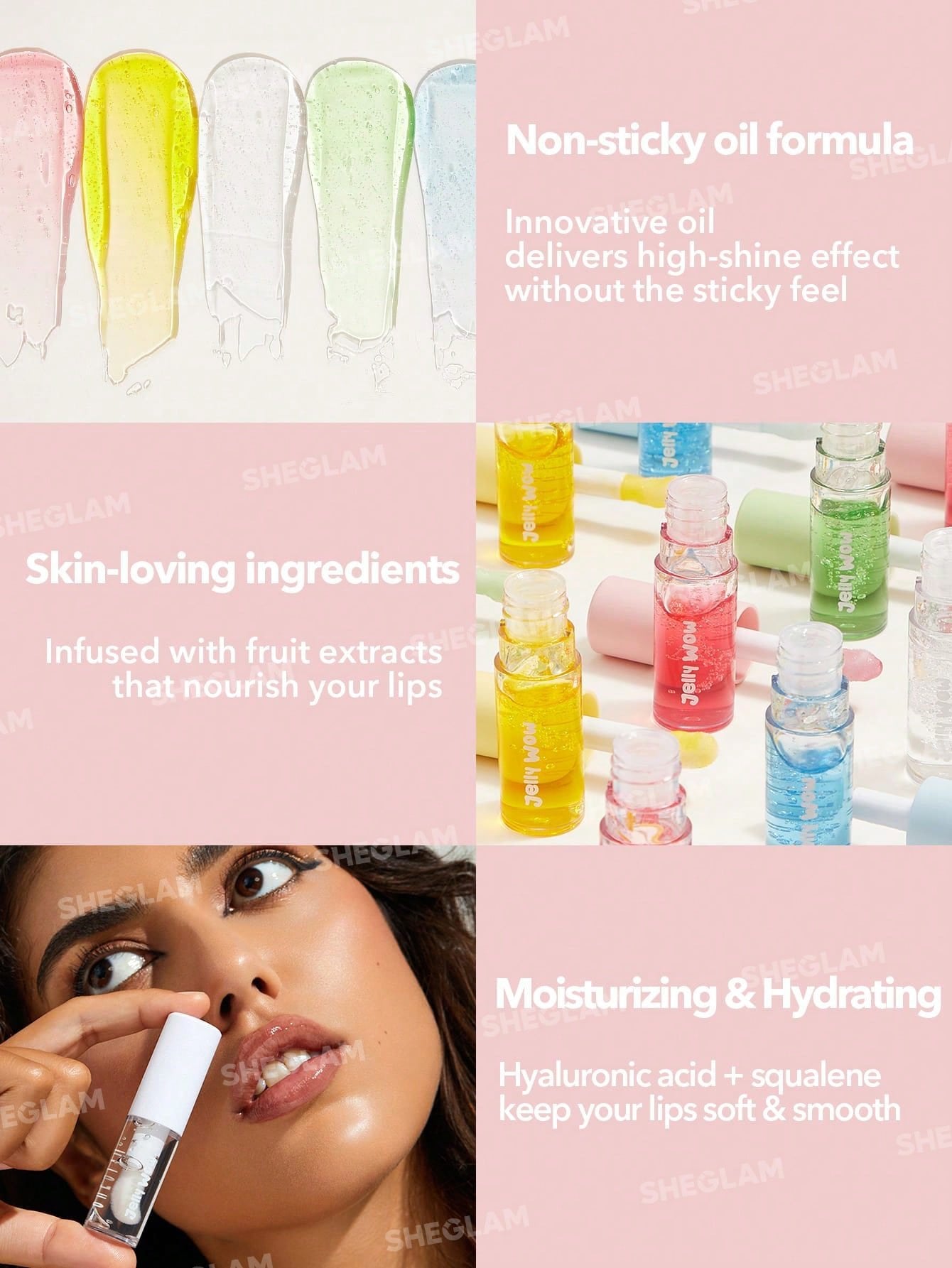 Sheglam Jelly Wow Hydrating Lip Oil -Green Apple Envy