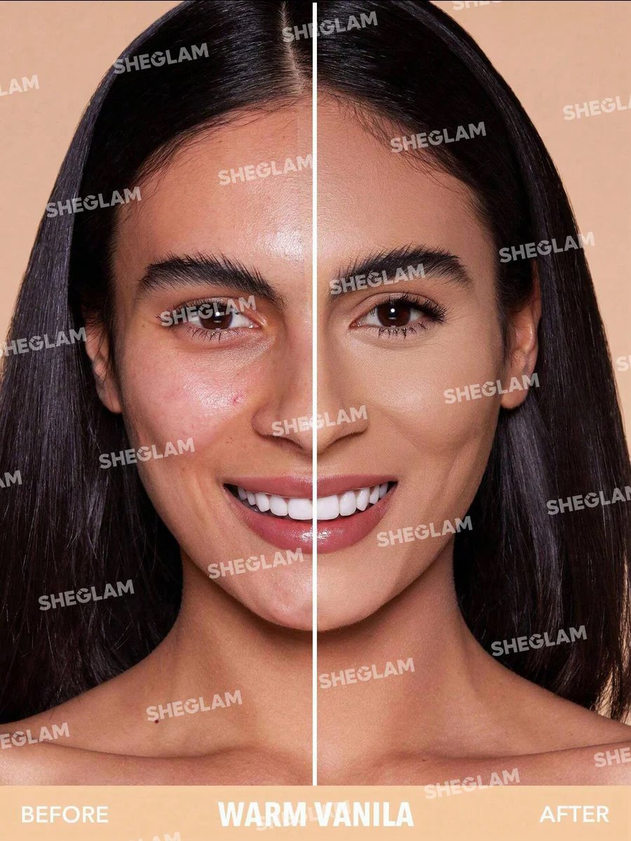 Sheglam Skin-Focus High Coverage Powder Foundation - Warm Vanilla
