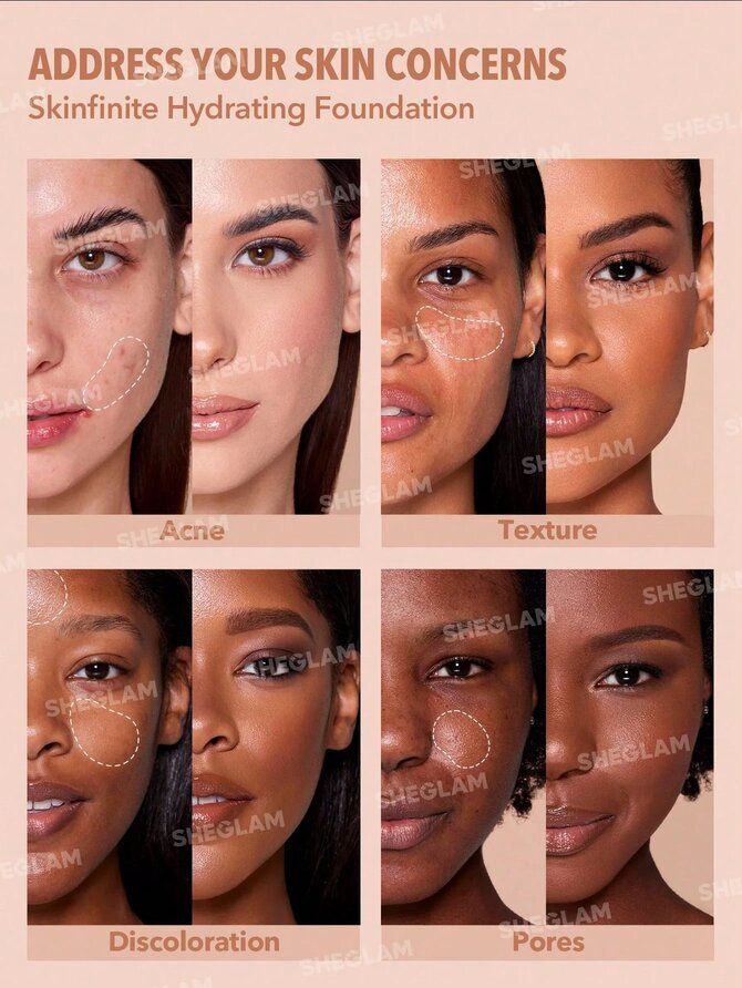 Sheglam Skinfinite Hydrating Foundation- Shell