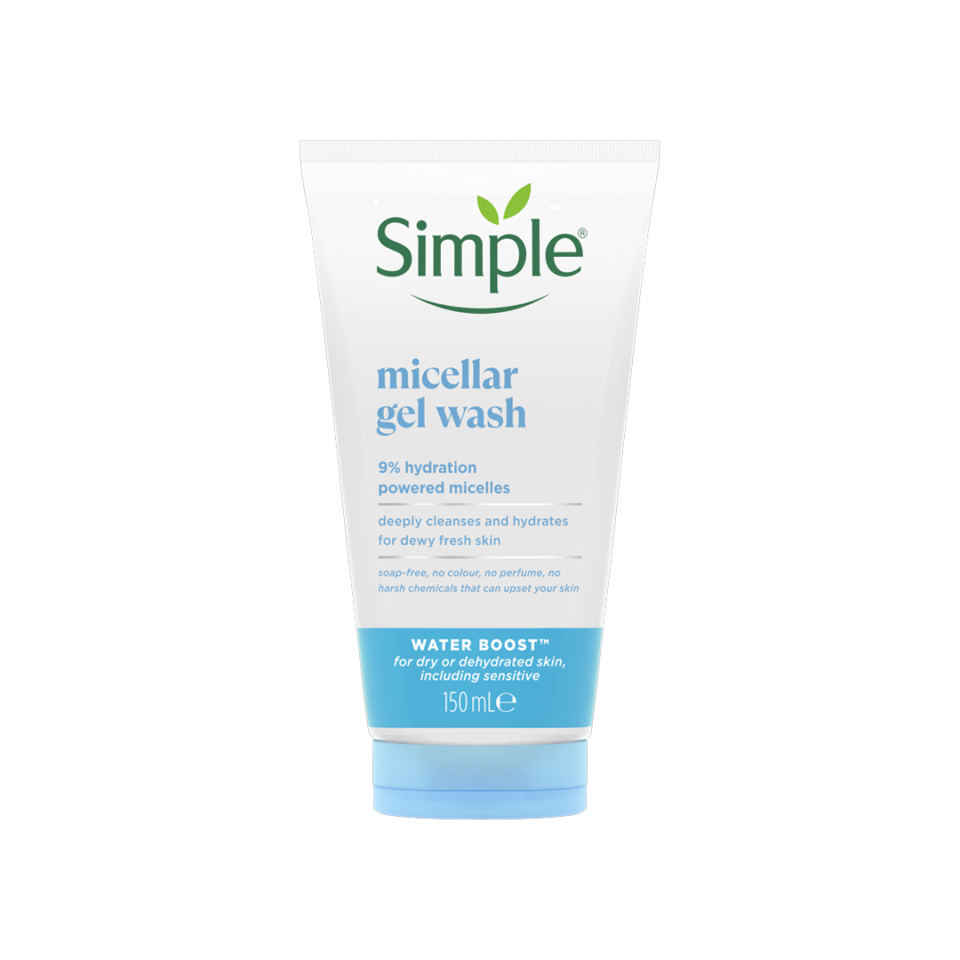 Simple Sensitive Skin Water Boost Miceller Facial Gel Wash - 150ml