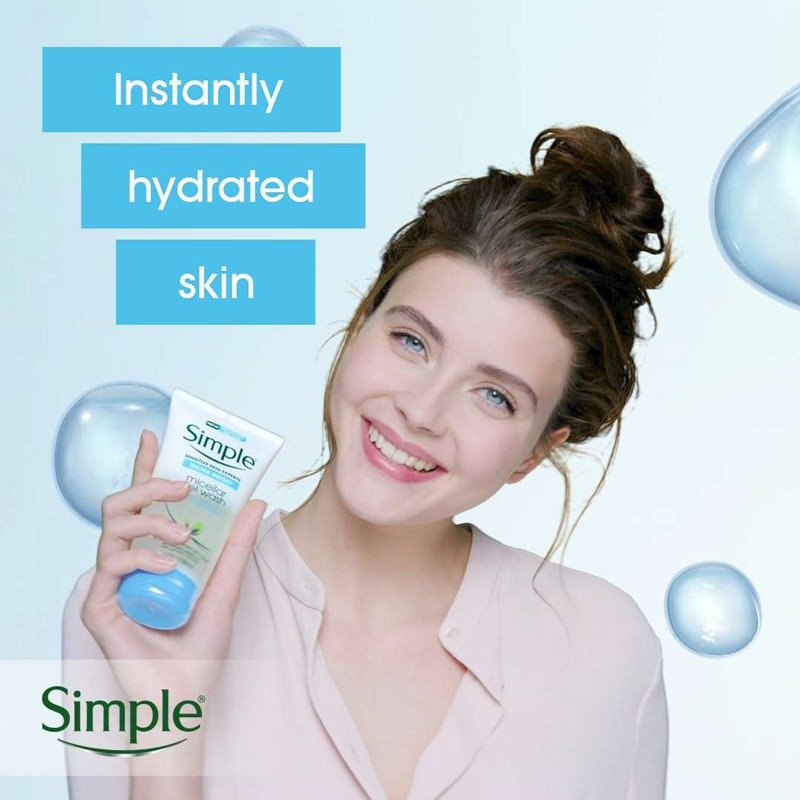 Simple Sensitive Skin Water Boost Miceller Facial Gel Wash - 150ml